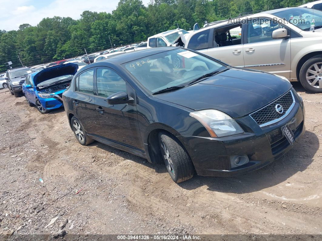 2012 Nissan Sentra 2.0 Sr Black vin: 3N1AB6AP7CL720371