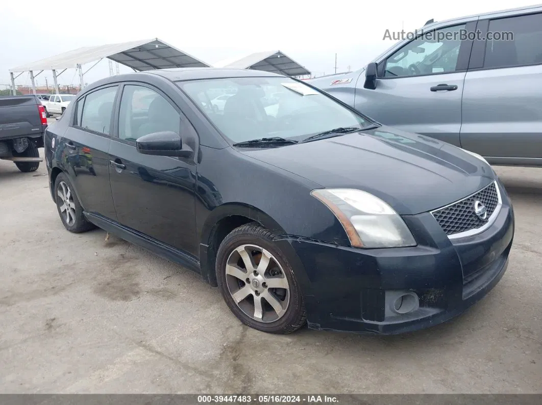 2012 Nissan Sentra 2.0 Sr Black vin: 3N1AB6AP7CL732374