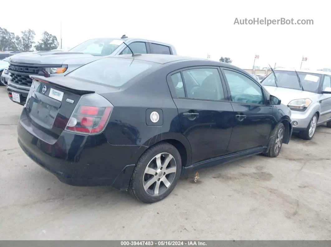 2012 Nissan Sentra 2.0 Sr Black vin: 3N1AB6AP7CL732374