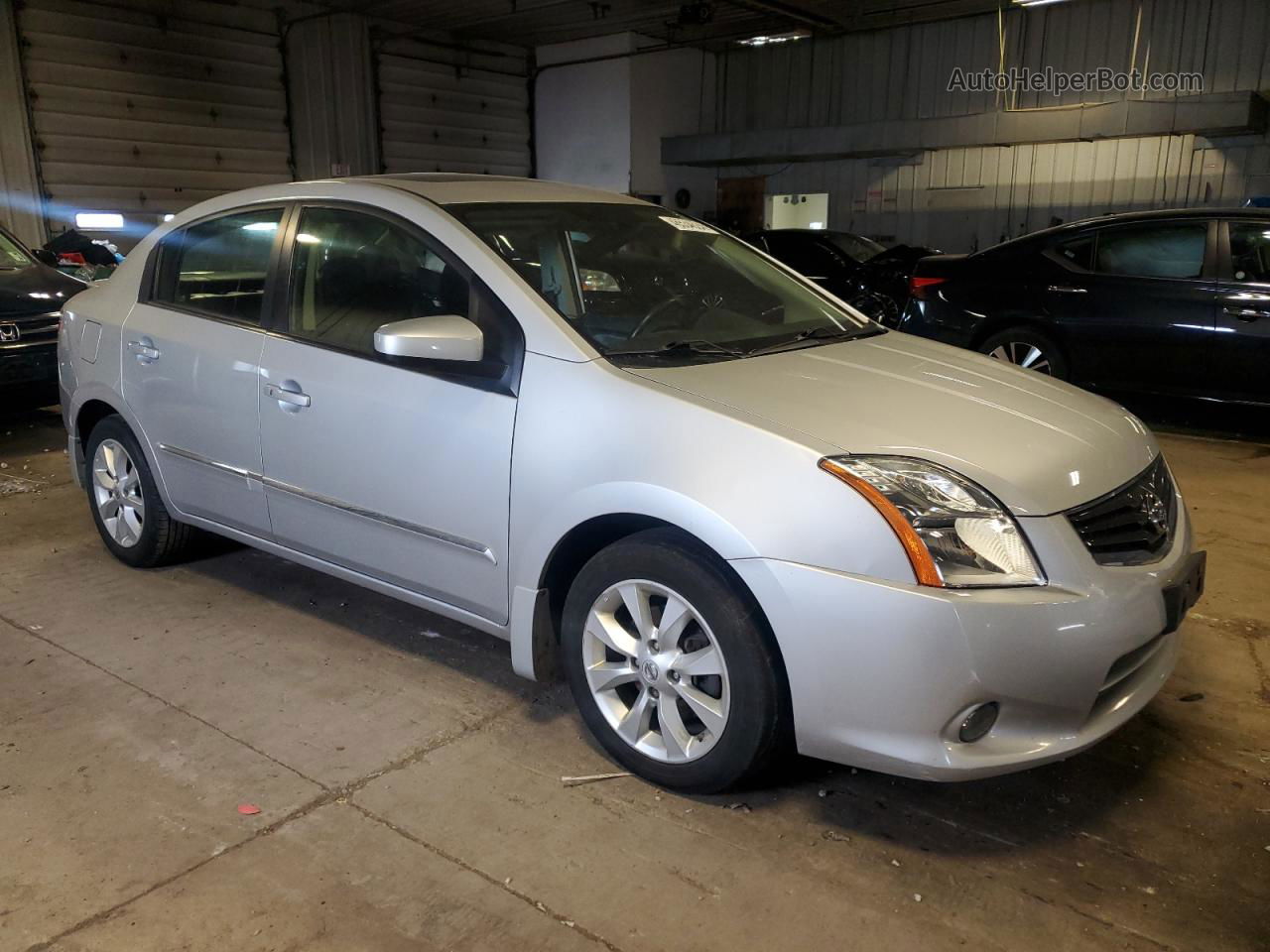 2012 Nissan Sentra 2.0 Silver vin: 3N1AB6AP8CL644594