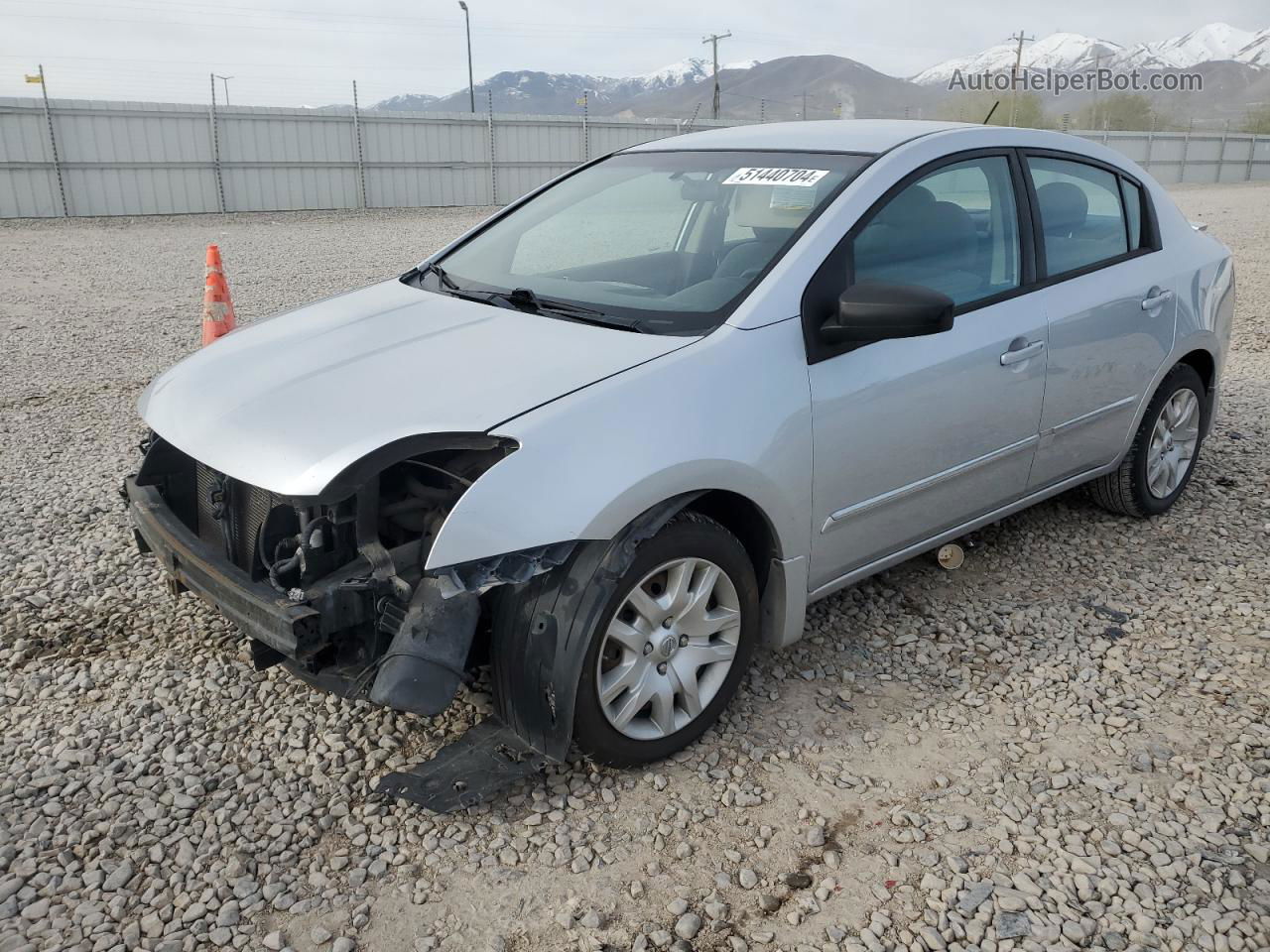 2012 Nissan Sentra 2.0 Серебряный vin: 3N1AB6AP8CL667115