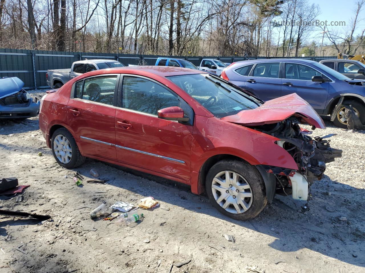 2012 Nissan Sentra 2.0 Burgundy vin: 3N1AB6AP8CL728561