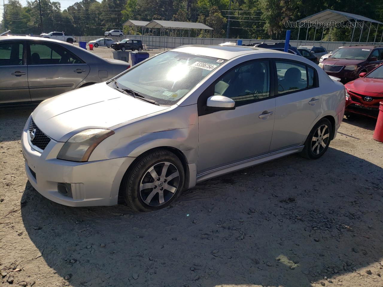 2012 Nissan Sentra 2.0 Gray vin: 3N1AB6AP8CL743044