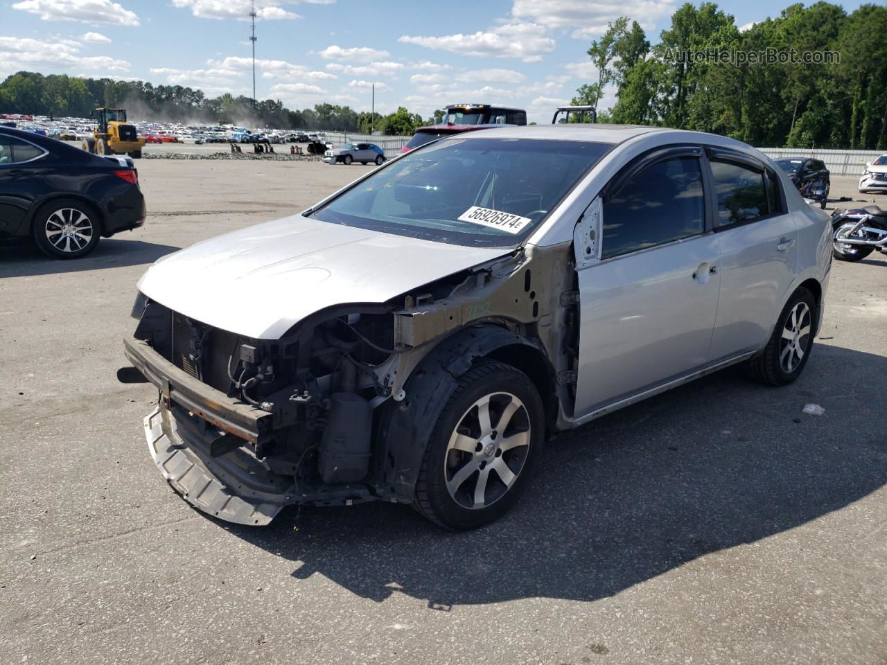 2012 Nissan Sentra 2.0 Silver vin: 3N1AB6AP8CL745506