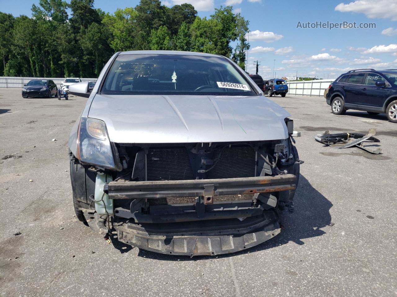 2012 Nissan Sentra 2.0 Silver vin: 3N1AB6AP8CL745506