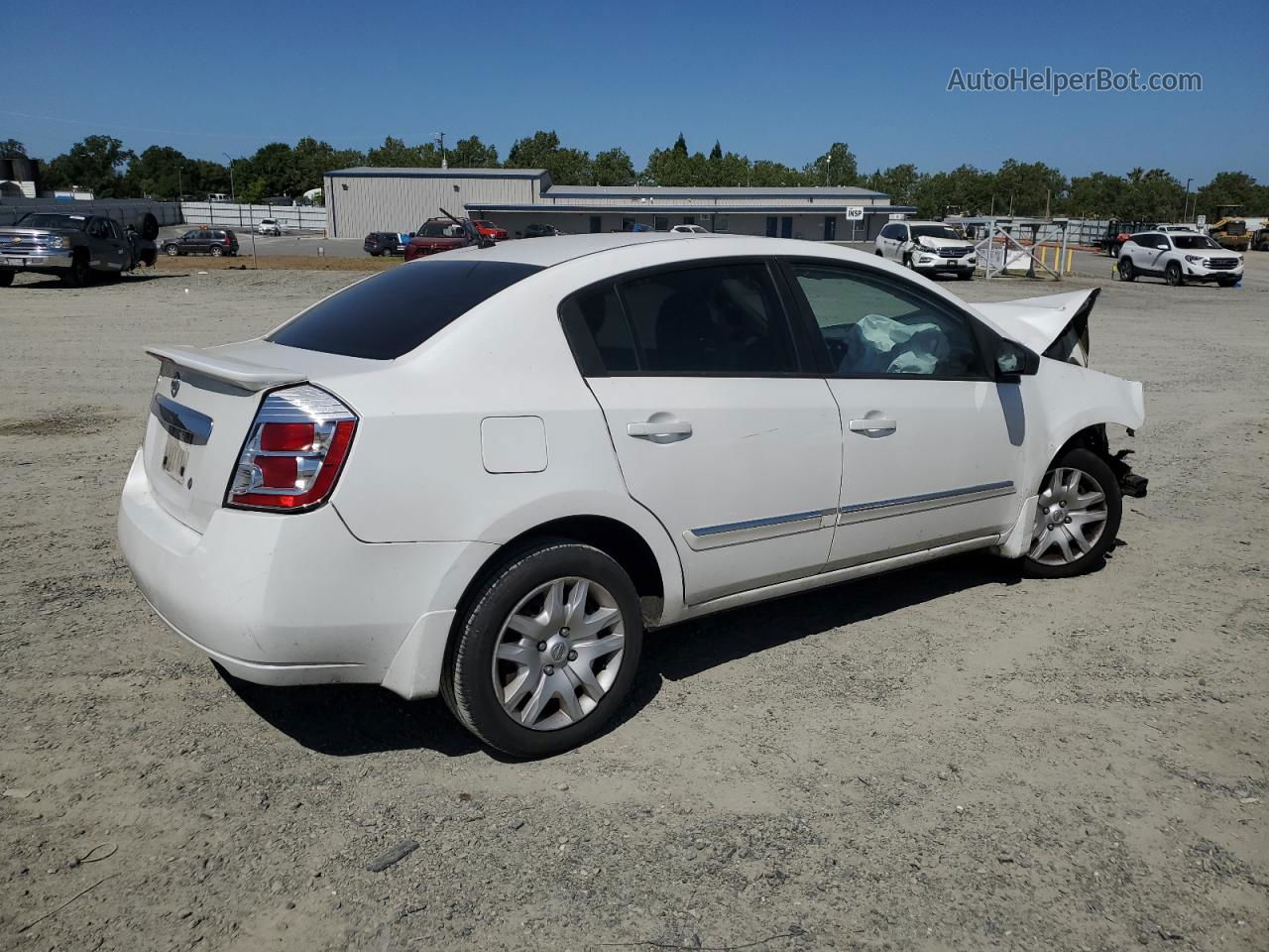 2012 Nissan Sentra 2.0 Белый vin: 3N1AB6AP8CL772382