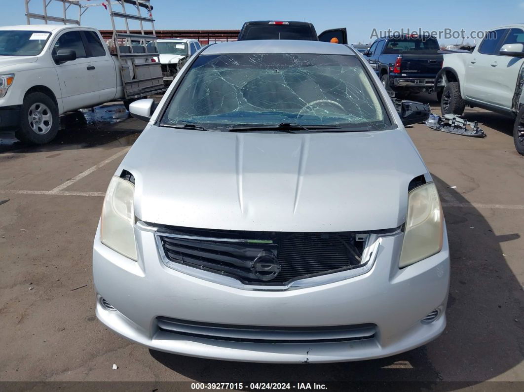 2012 Nissan Sentra 2.0 S Silver vin: 3N1AB6AP9CL613600