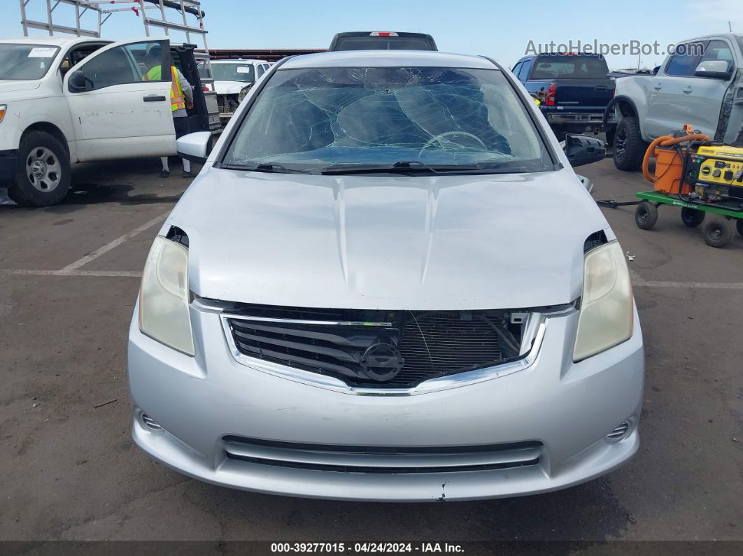 2012 Nissan Sentra 2.0 S Серебряный vin: 3N1AB6AP9CL613600