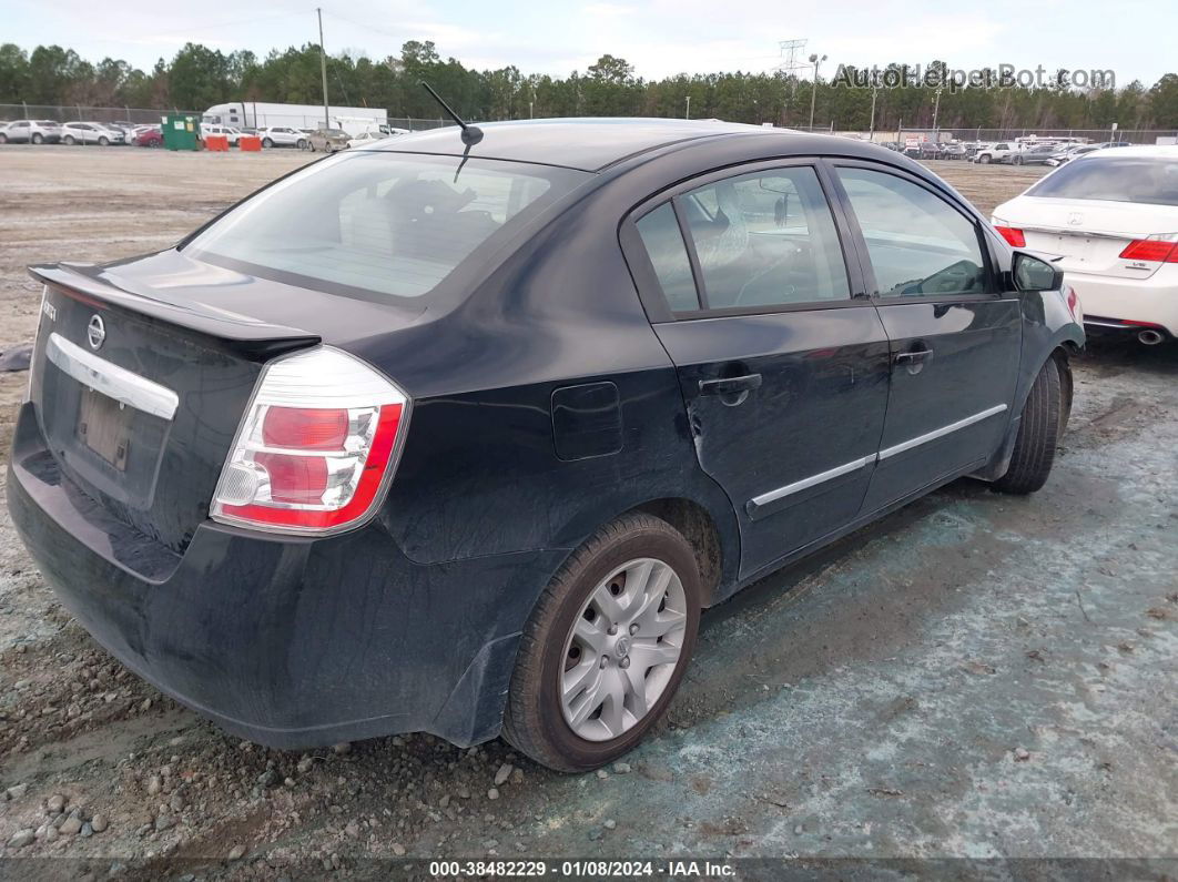 2012 Nissan Sentra 2.0 S Black vin: 3N1AB6AP9CL642420