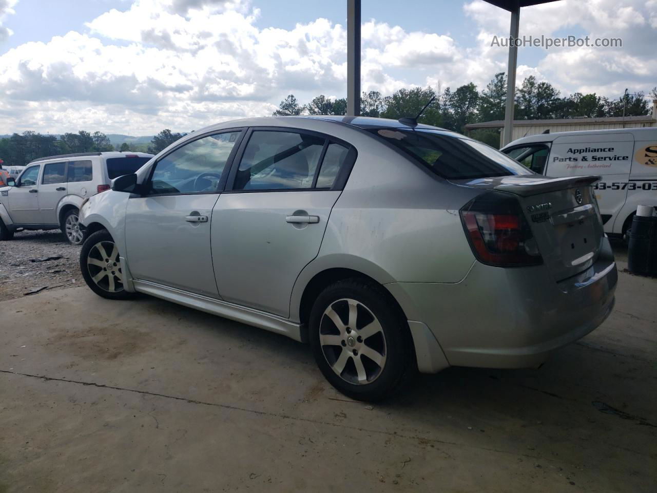 2012 Nissan Sentra 2.0 Silver vin: 3N1AB6AP9CL649514