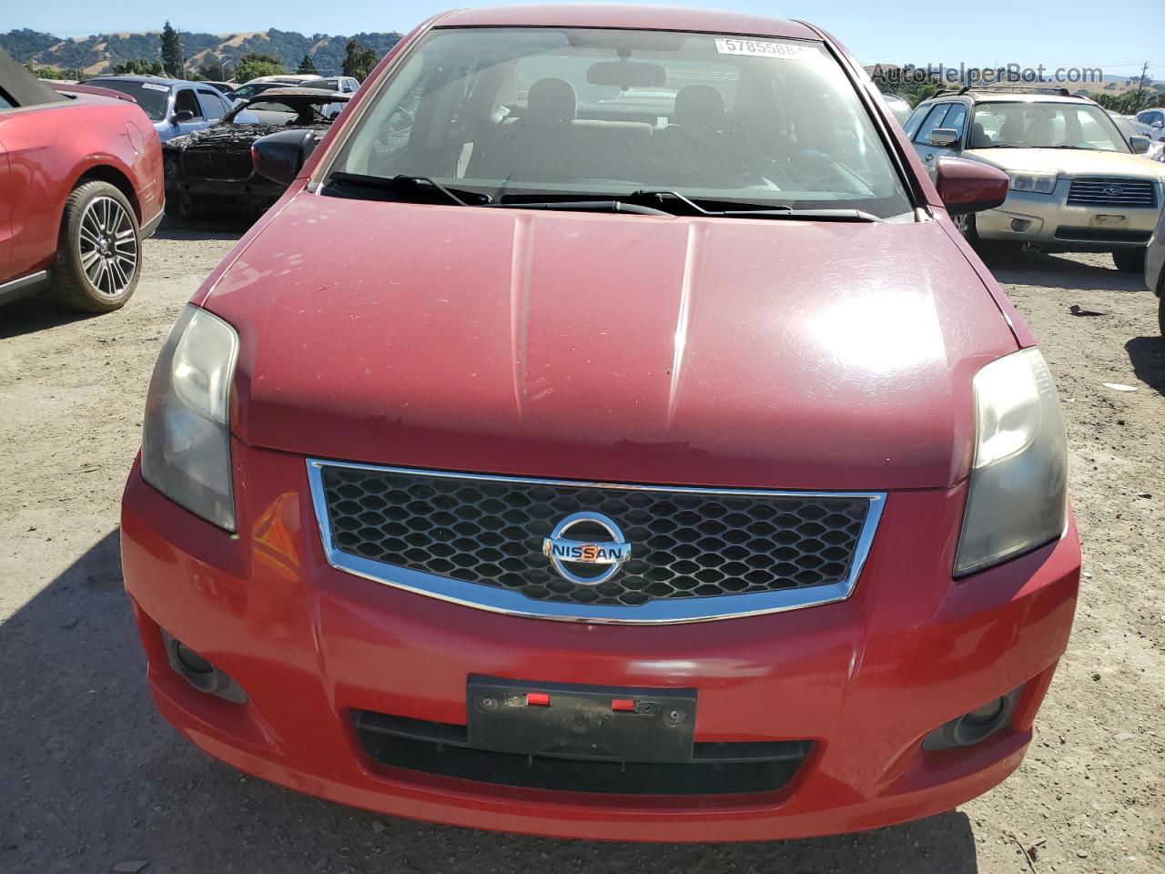 2012 Nissan Sentra 2.0 Red vin: 3N1AB6AP9CL704365