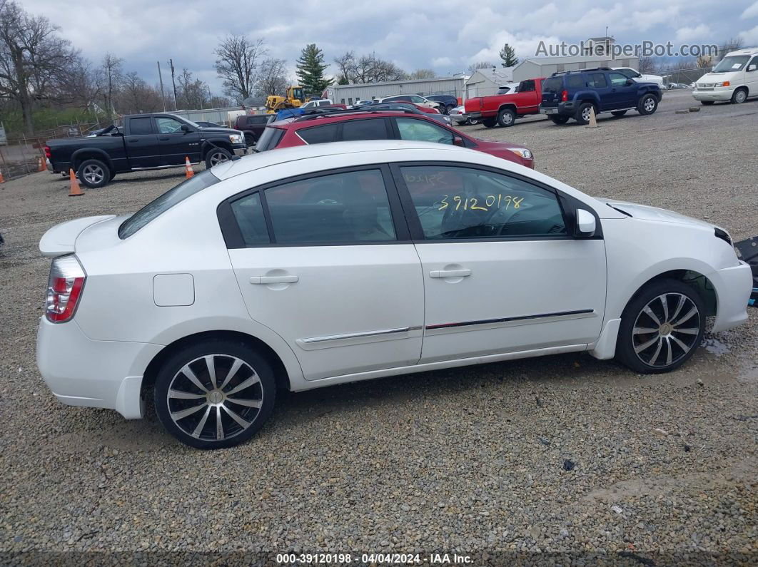 2012 Nissan Sentra 2.0 S White vin: 3N1AB6AP9CL739410