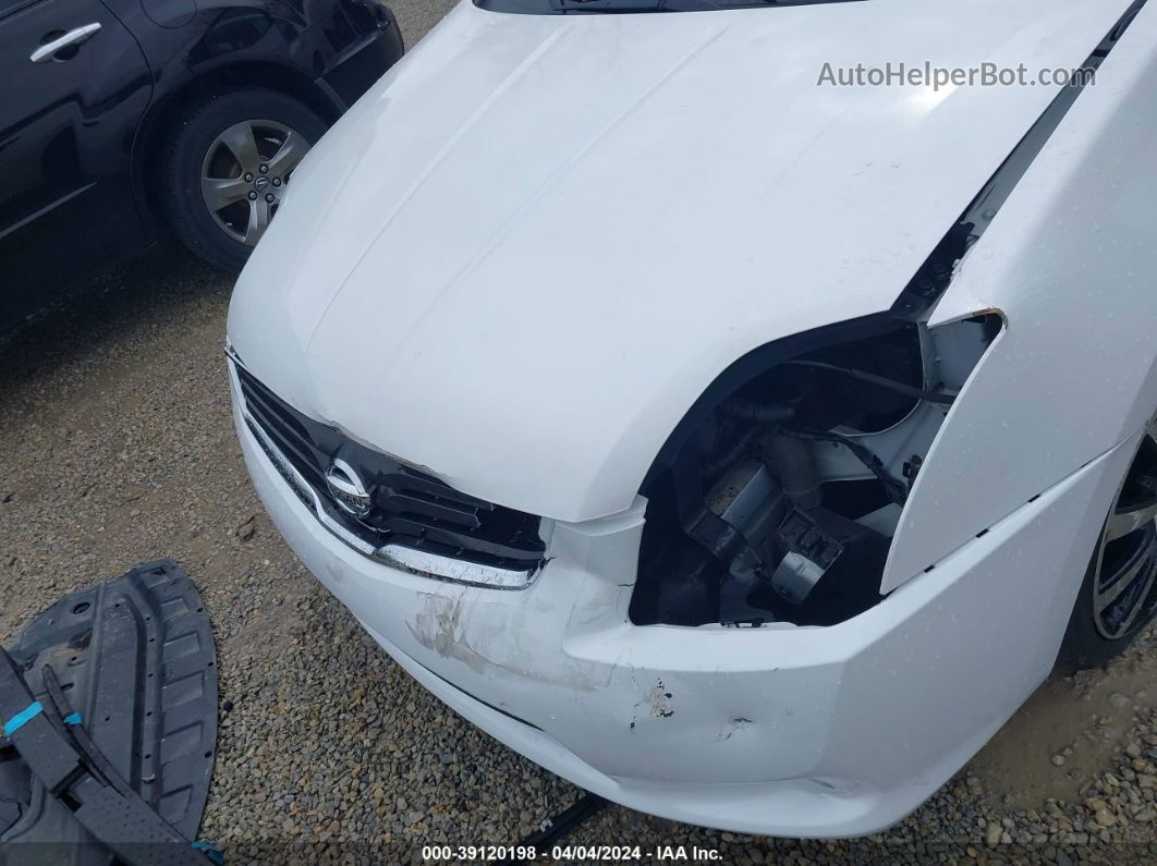 2012 Nissan Sentra 2.0 S White vin: 3N1AB6AP9CL739410