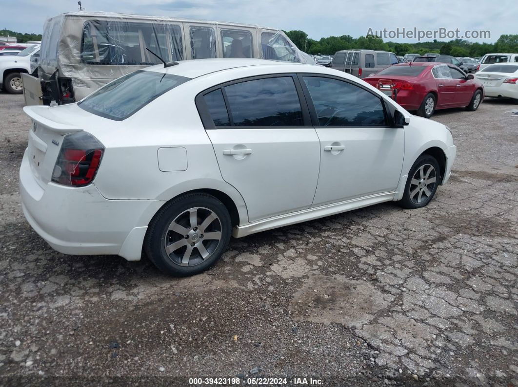 2012 Nissan Sentra 2.0 Sr Белый vin: 3N1AB6AP9CL763979