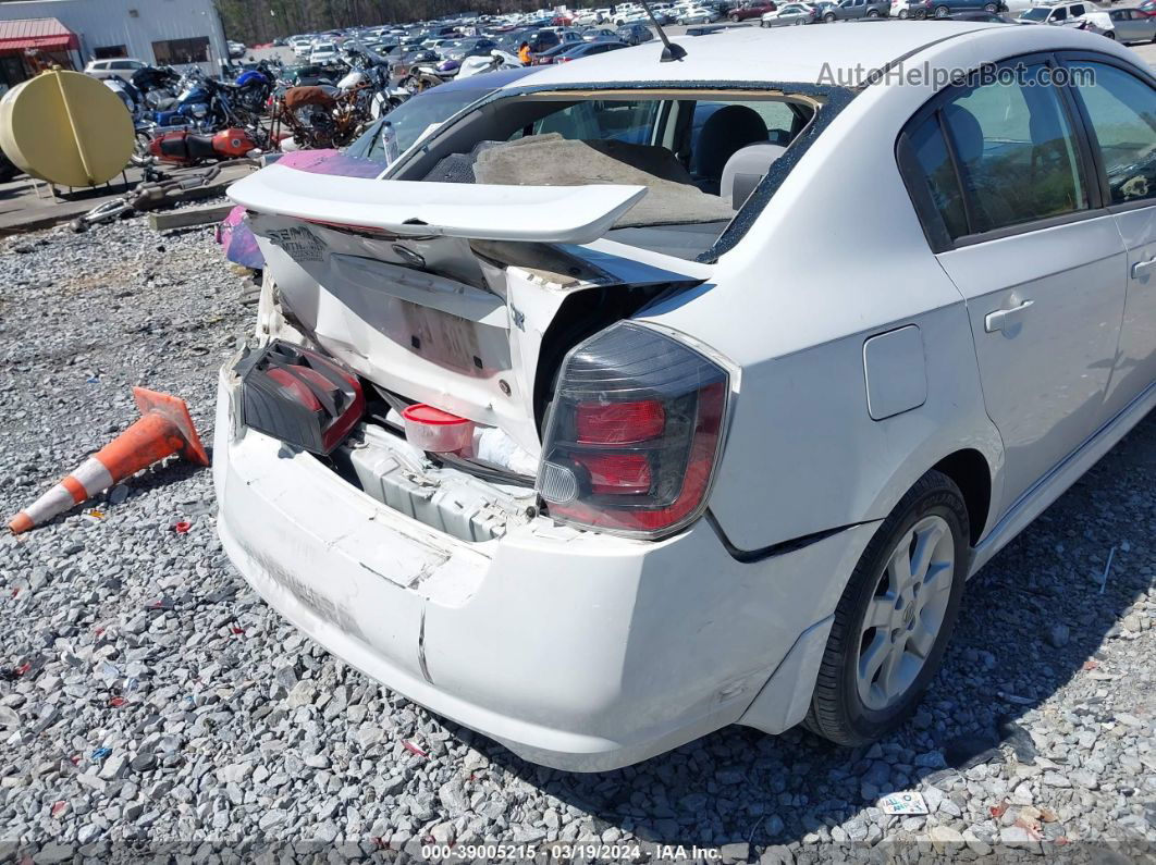 2012 Nissan Sentra 2.0 Sr White vin: 3N1AB6APXCL608972