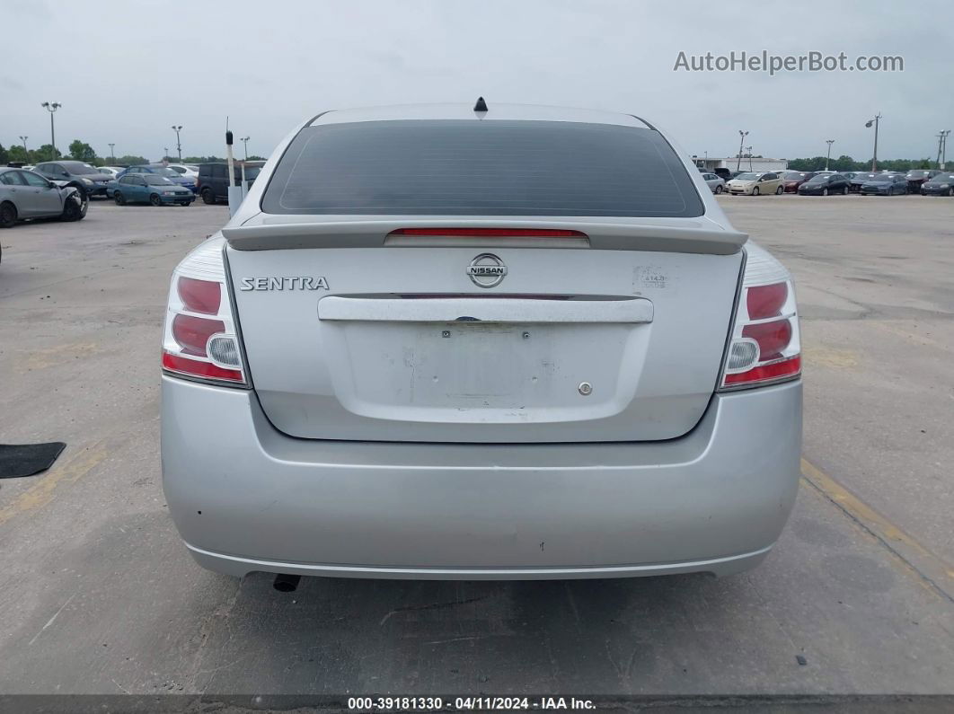 2012 Nissan Sentra 2.0 Silver vin: 3N1AB6APXCL636190