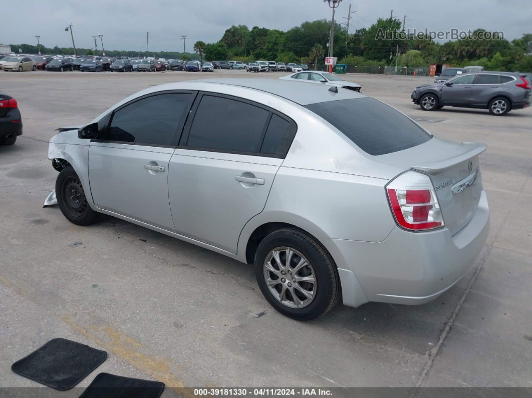 2012 Nissan Sentra 2.0 Silver vin: 3N1AB6APXCL636190