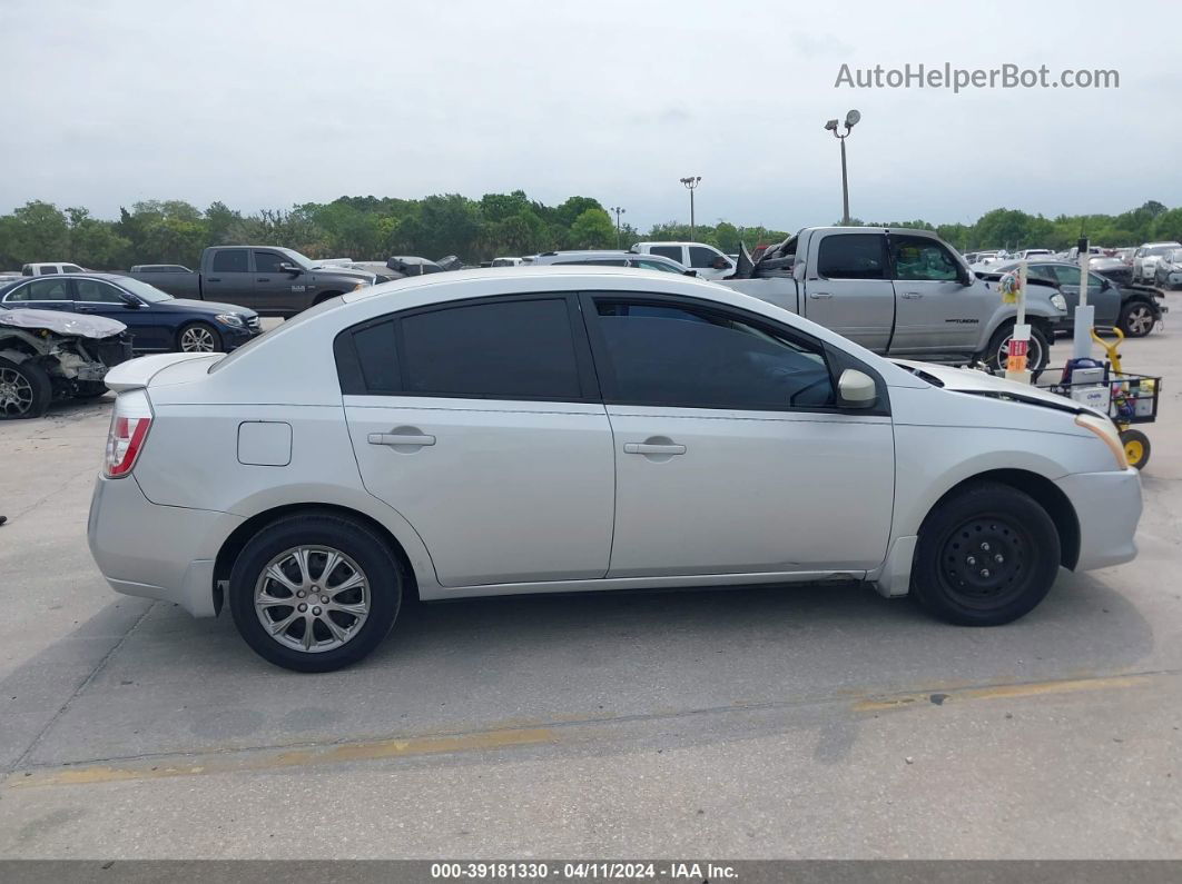 2012 Nissan Sentra 2.0 Silver vin: 3N1AB6APXCL636190