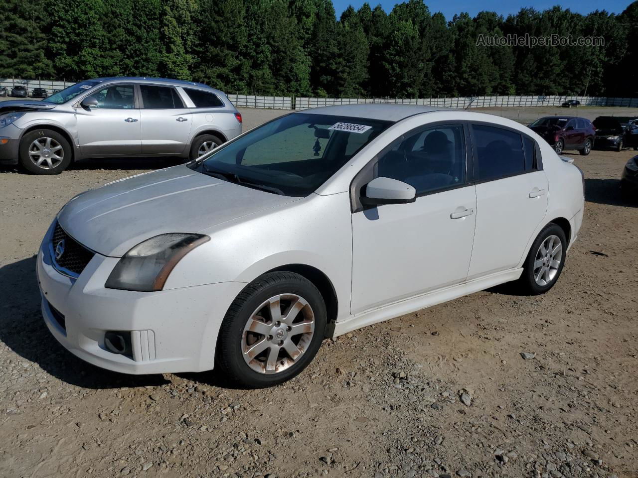 2012 Nissan Sentra 2.0 White vin: 3N1AB6APXCL695238