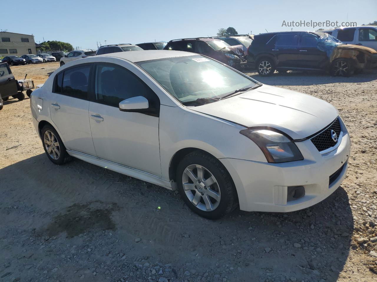 2012 Nissan Sentra 2.0 Белый vin: 3N1AB6APXCL695238