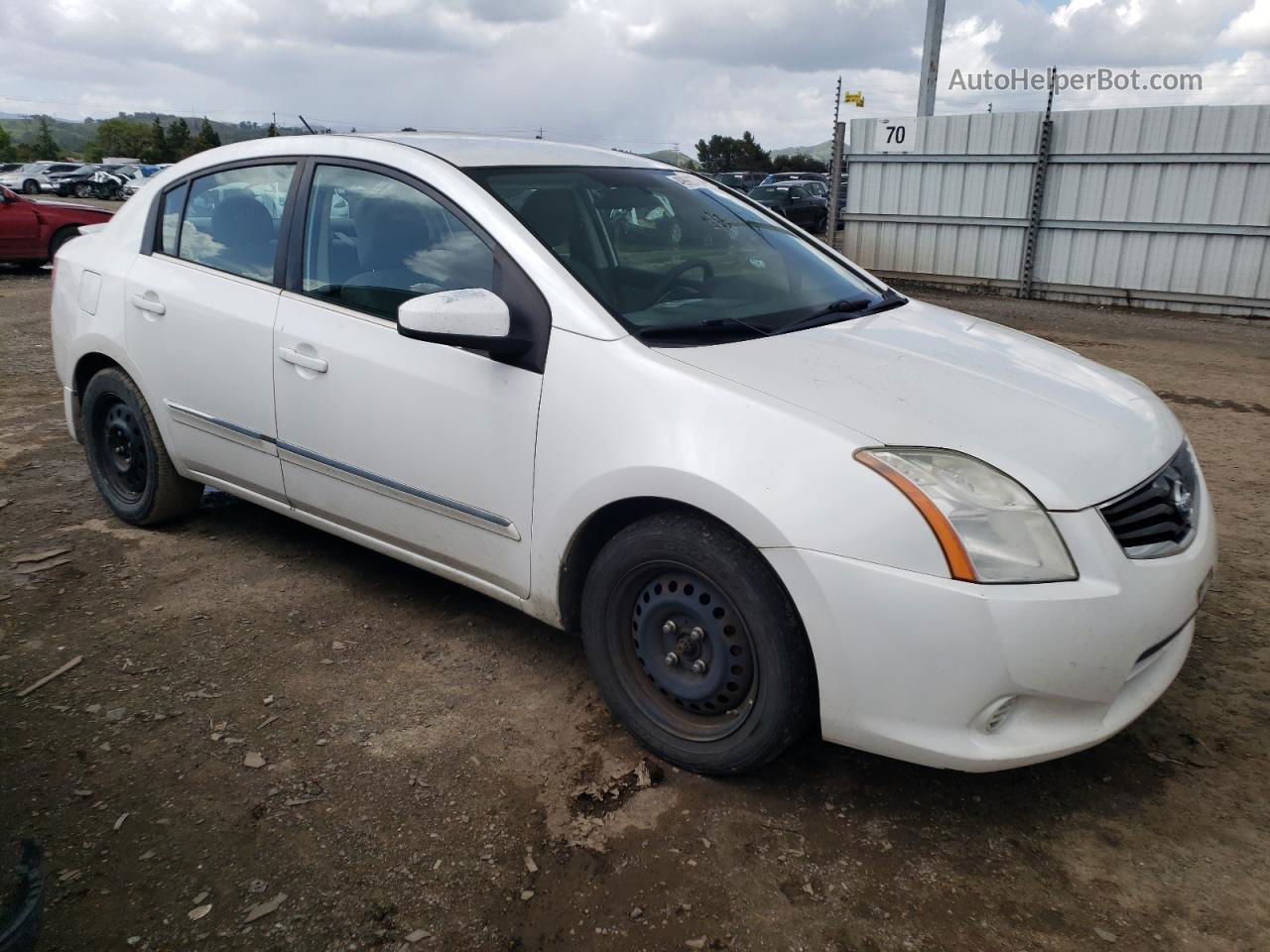 2012 Nissan Sentra 2.0 White vin: 3N1AB6APXCL710935