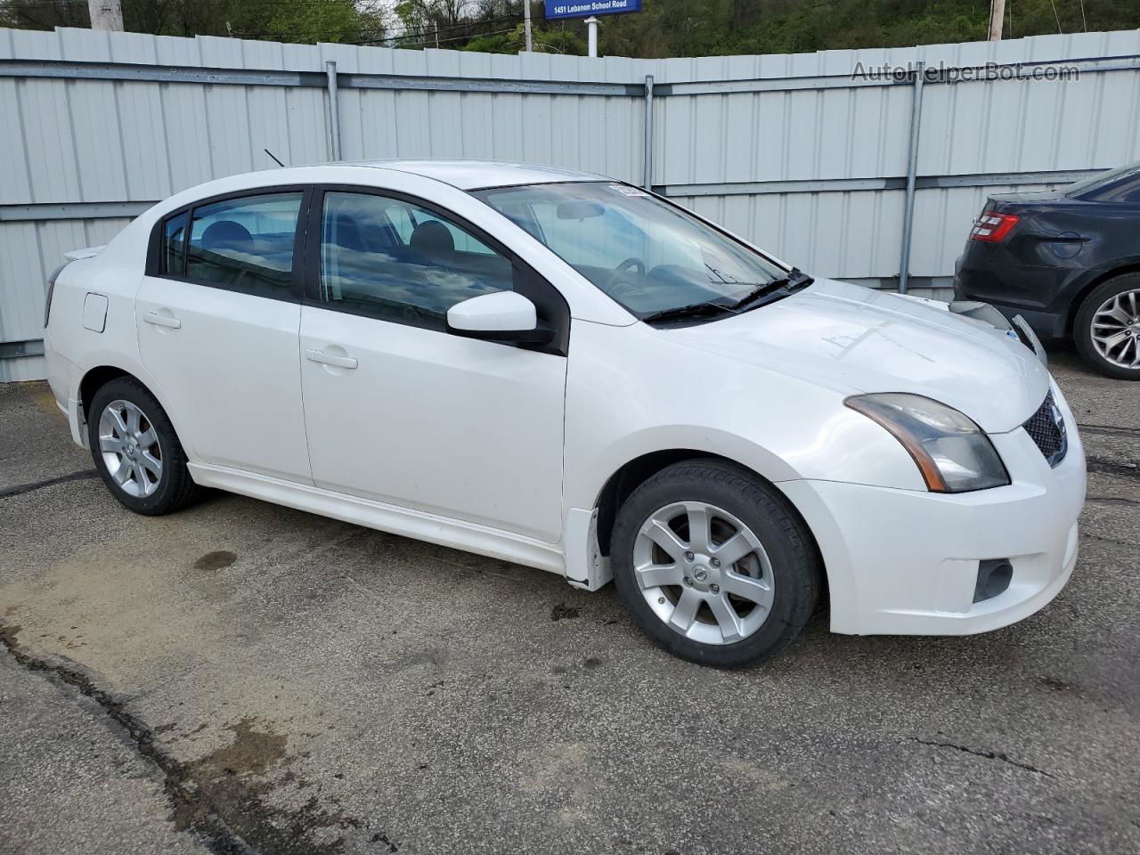 2012 Nissan Sentra 2.0 White vin: 3N1AB6APXCL727184