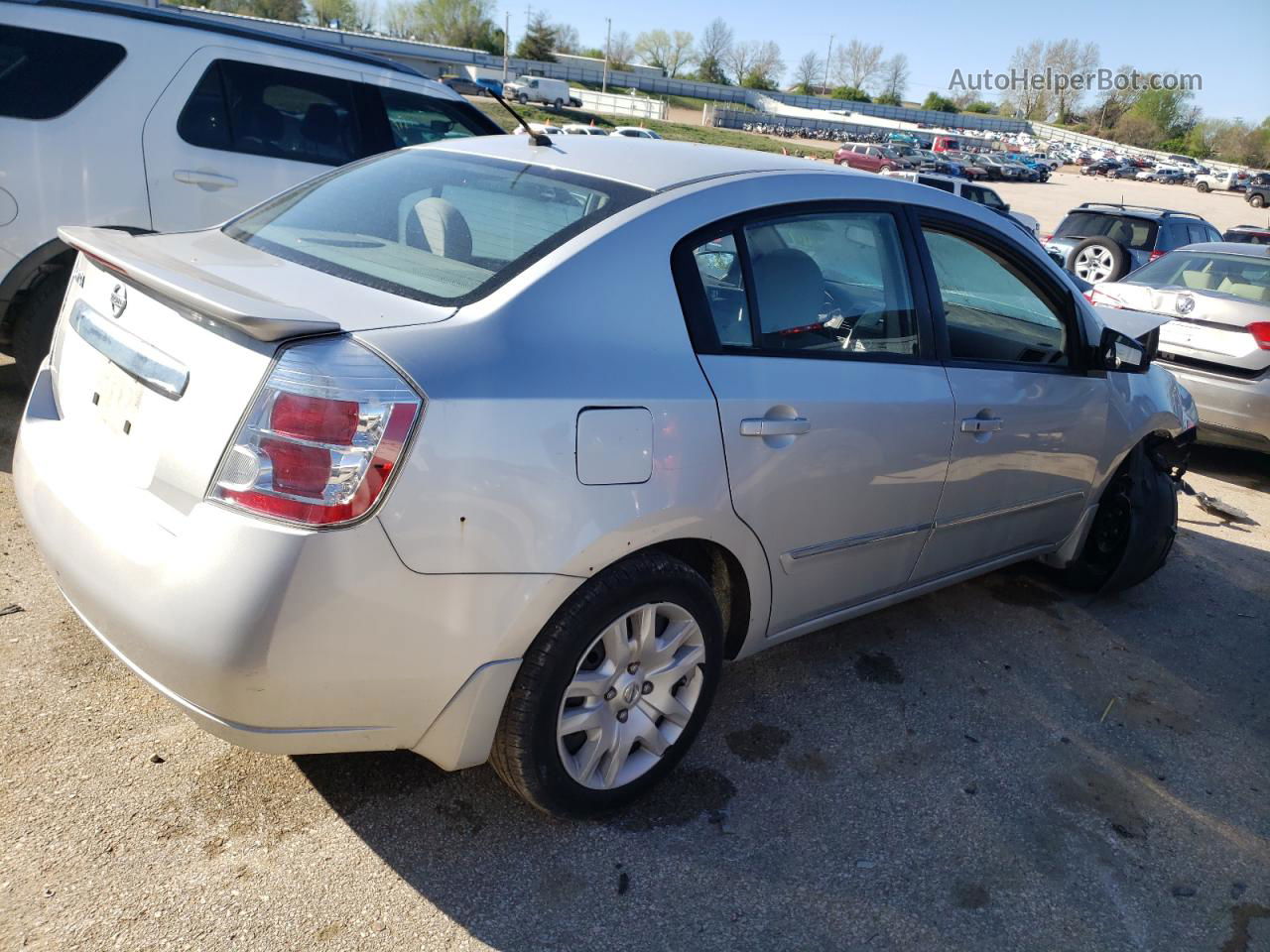 2012 Nissan Sentra 2.0 Серебряный vin: 3N1AB6APXCL748987