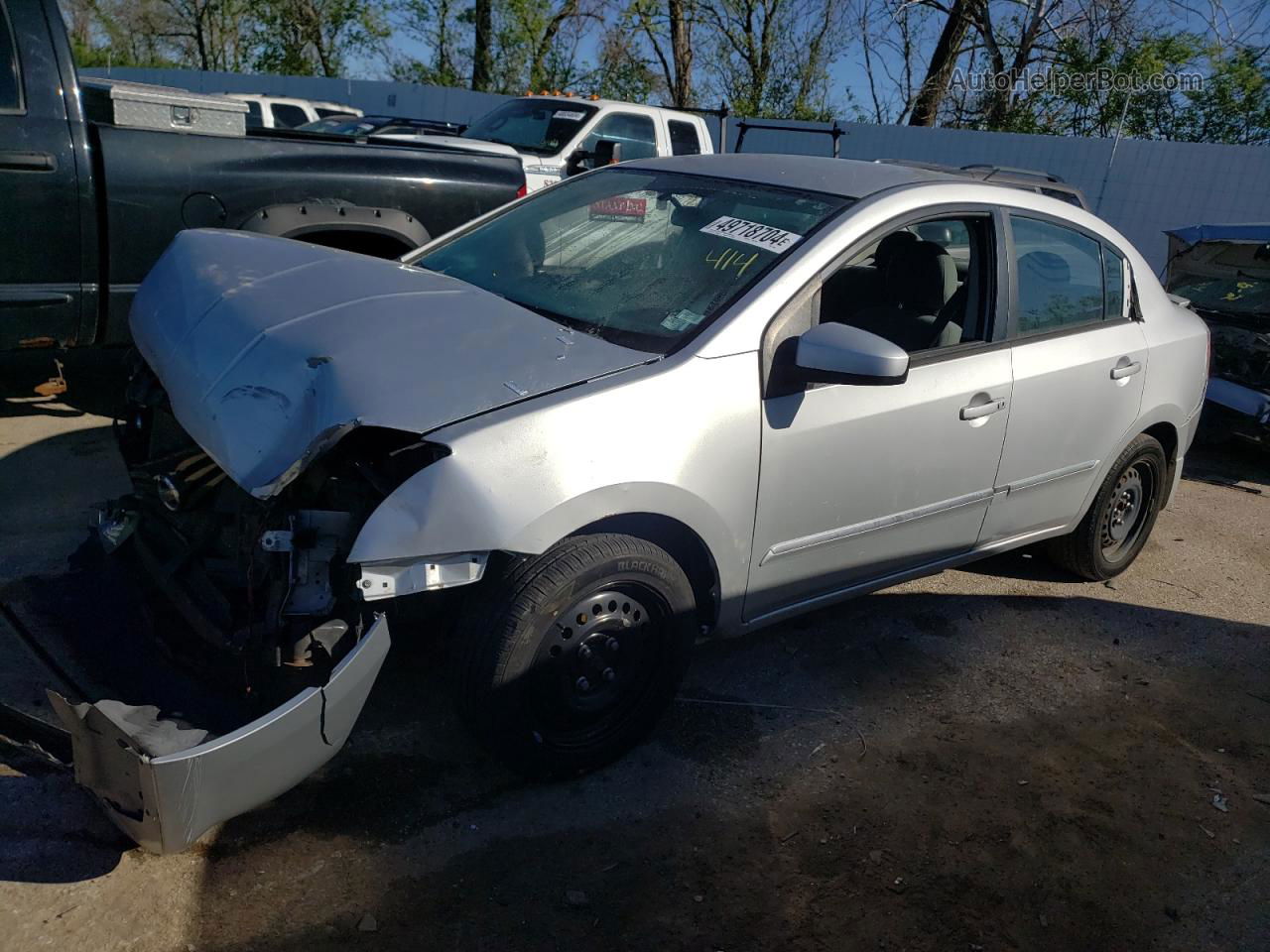 2012 Nissan Sentra 2.0 Silver vin: 3N1AB6APXCL748987