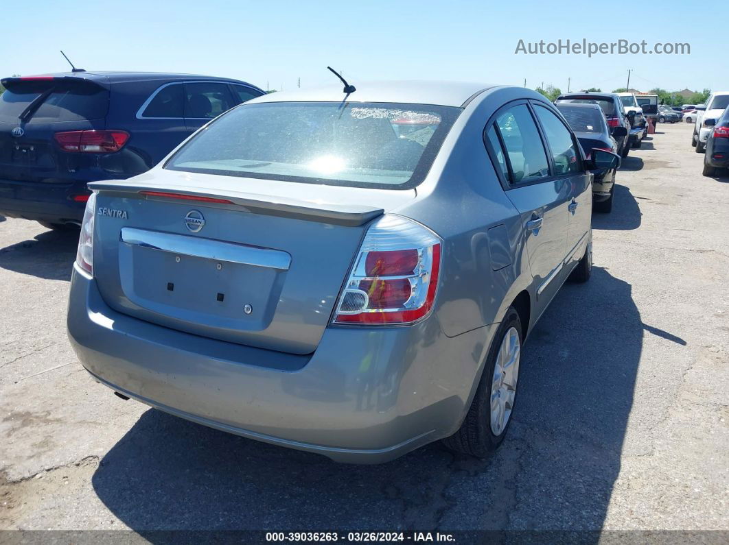 2012 Nissan Sentra 2.0 S Gray vin: 3N1AB6APXCL755535