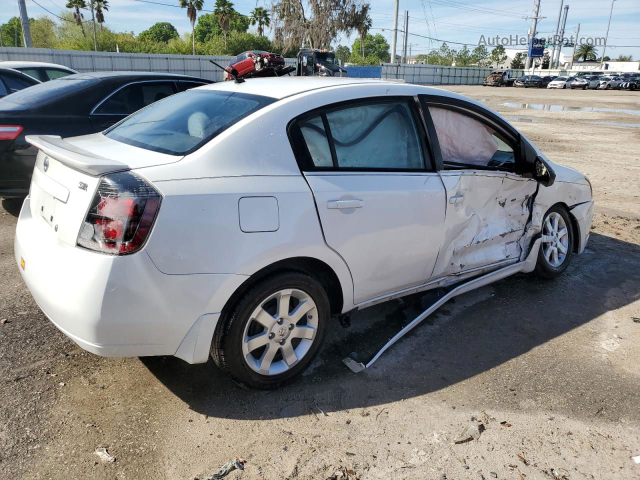 2012 Nissan Sentra 2.0 White vin: 3N1AB6APXCL760153