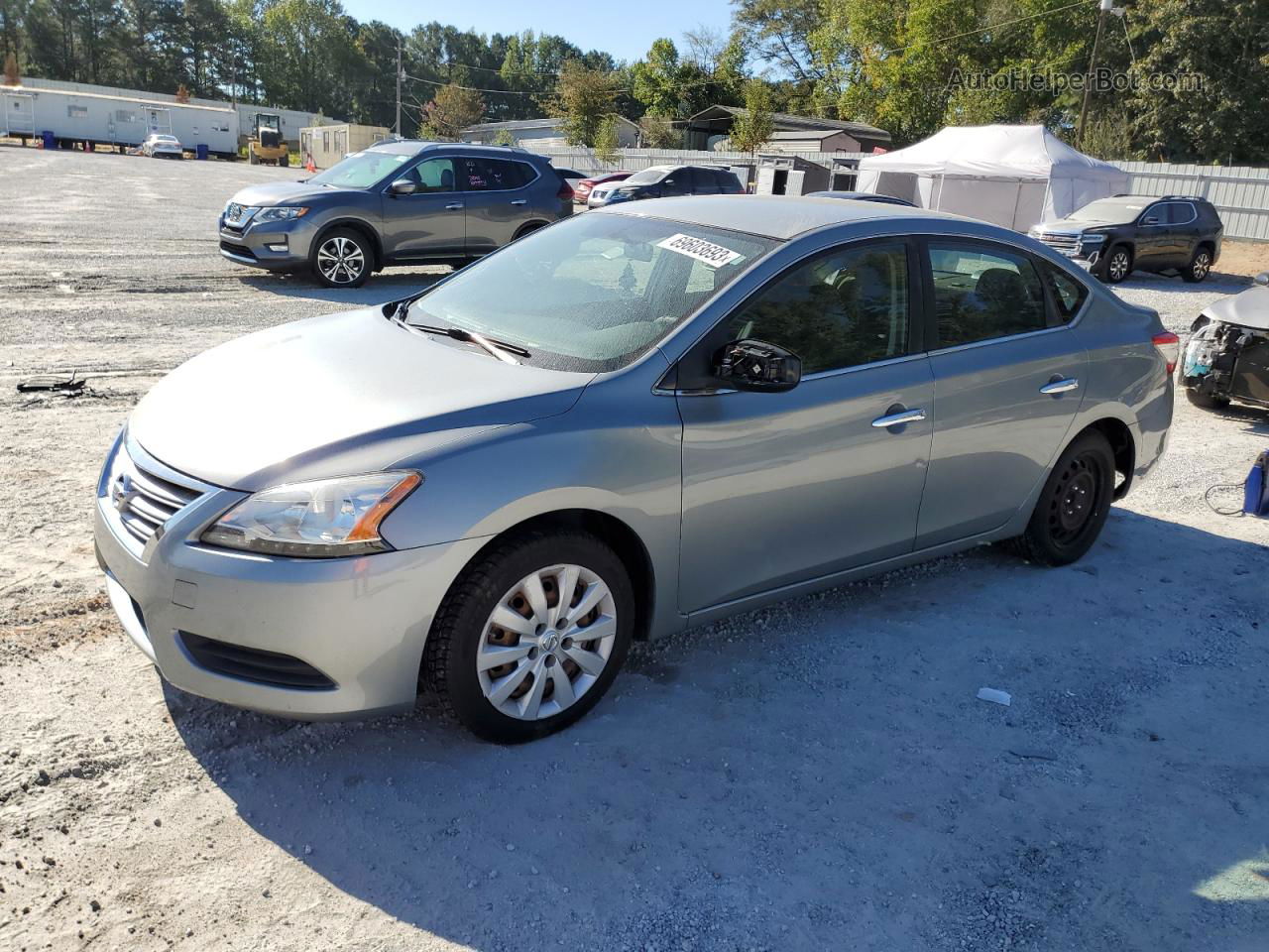 2014 Nissan Sentra S Gray vin: 3N1AB7AP0EL643867