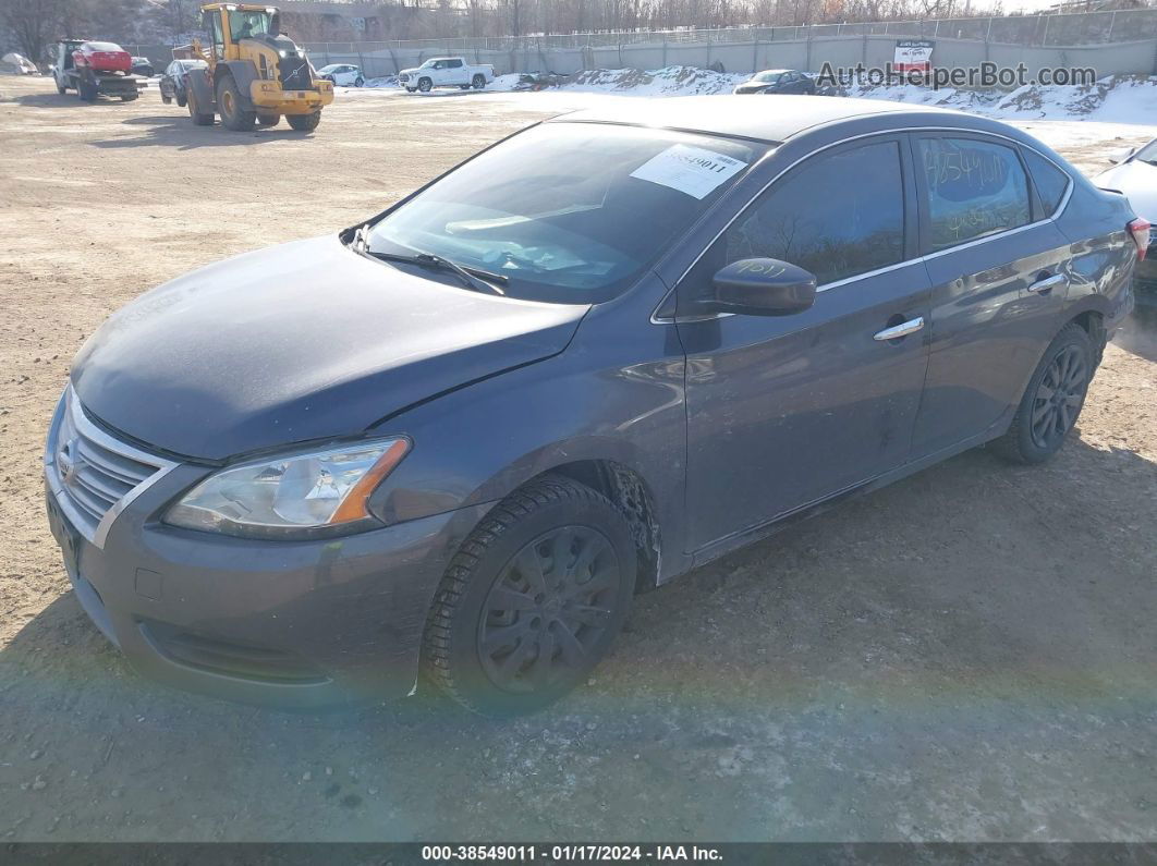 2014 Nissan Sentra Sv Gray vin: 3N1AB7AP0EL645764