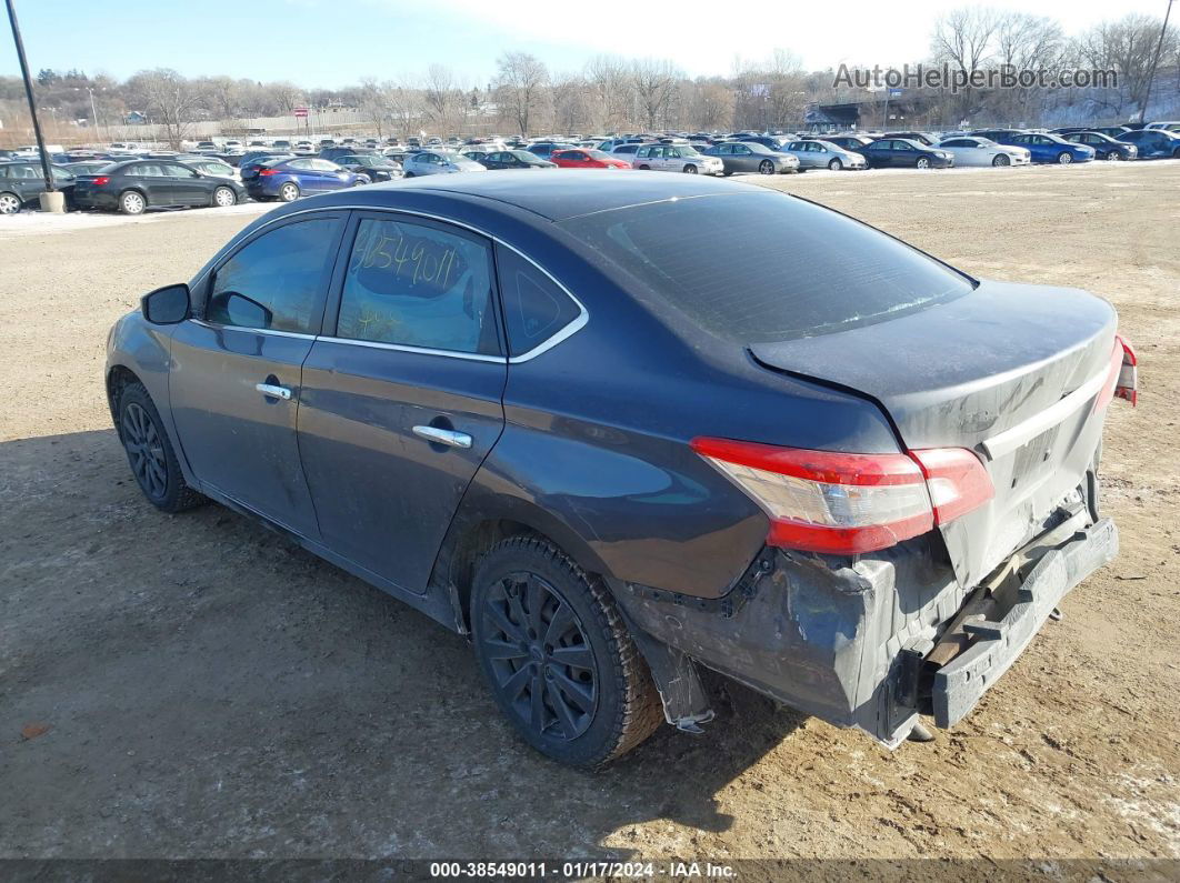 2014 Nissan Sentra Sv Gray vin: 3N1AB7AP0EL645764