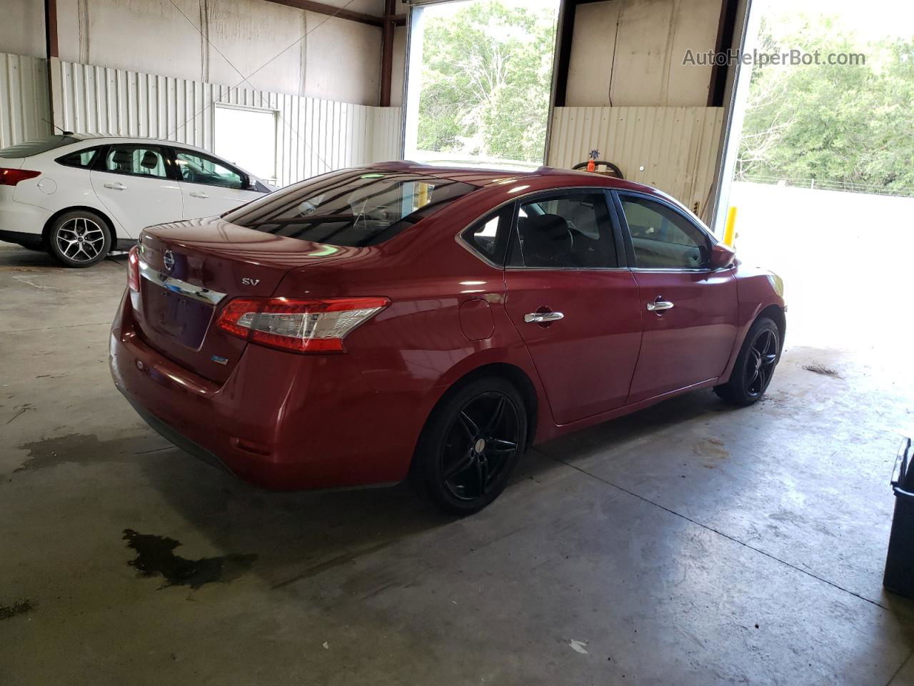 2014 Nissan Sentra S Red vin: 3N1AB7AP0EL663665