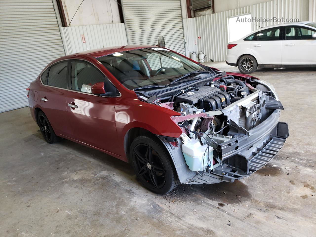 2014 Nissan Sentra S Red vin: 3N1AB7AP0EL663665