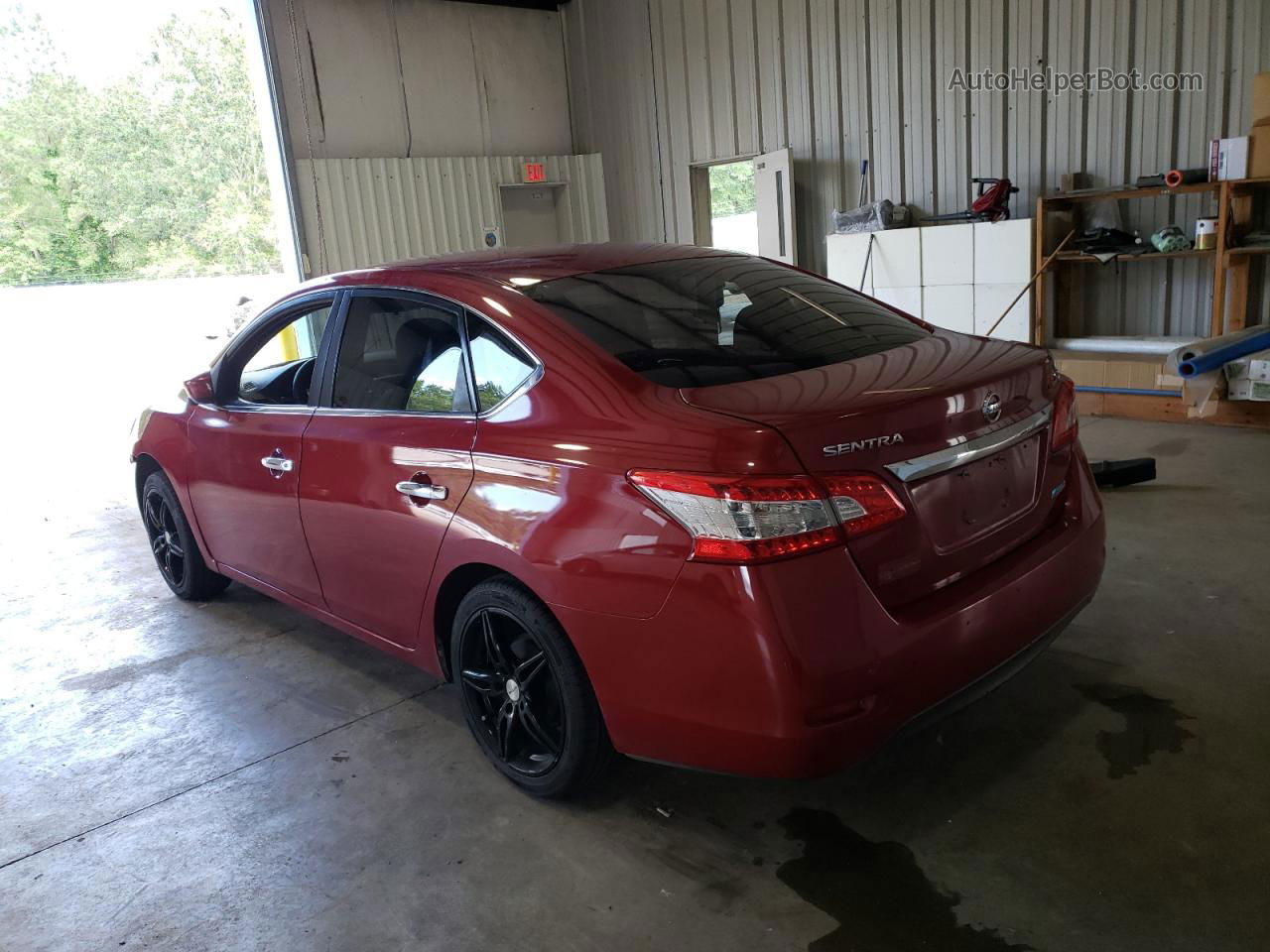 2014 Nissan Sentra S Red vin: 3N1AB7AP0EL663665