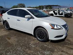 2014 Nissan Sentra S White vin: 3N1AB7AP0EL683169