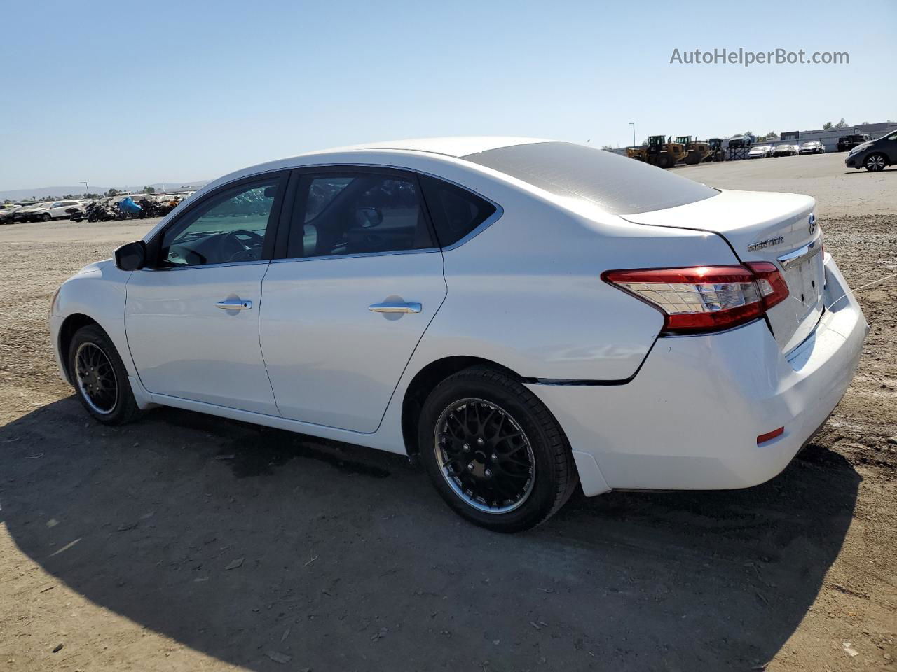 2014 Nissan Sentra S White vin: 3N1AB7AP0EL683169