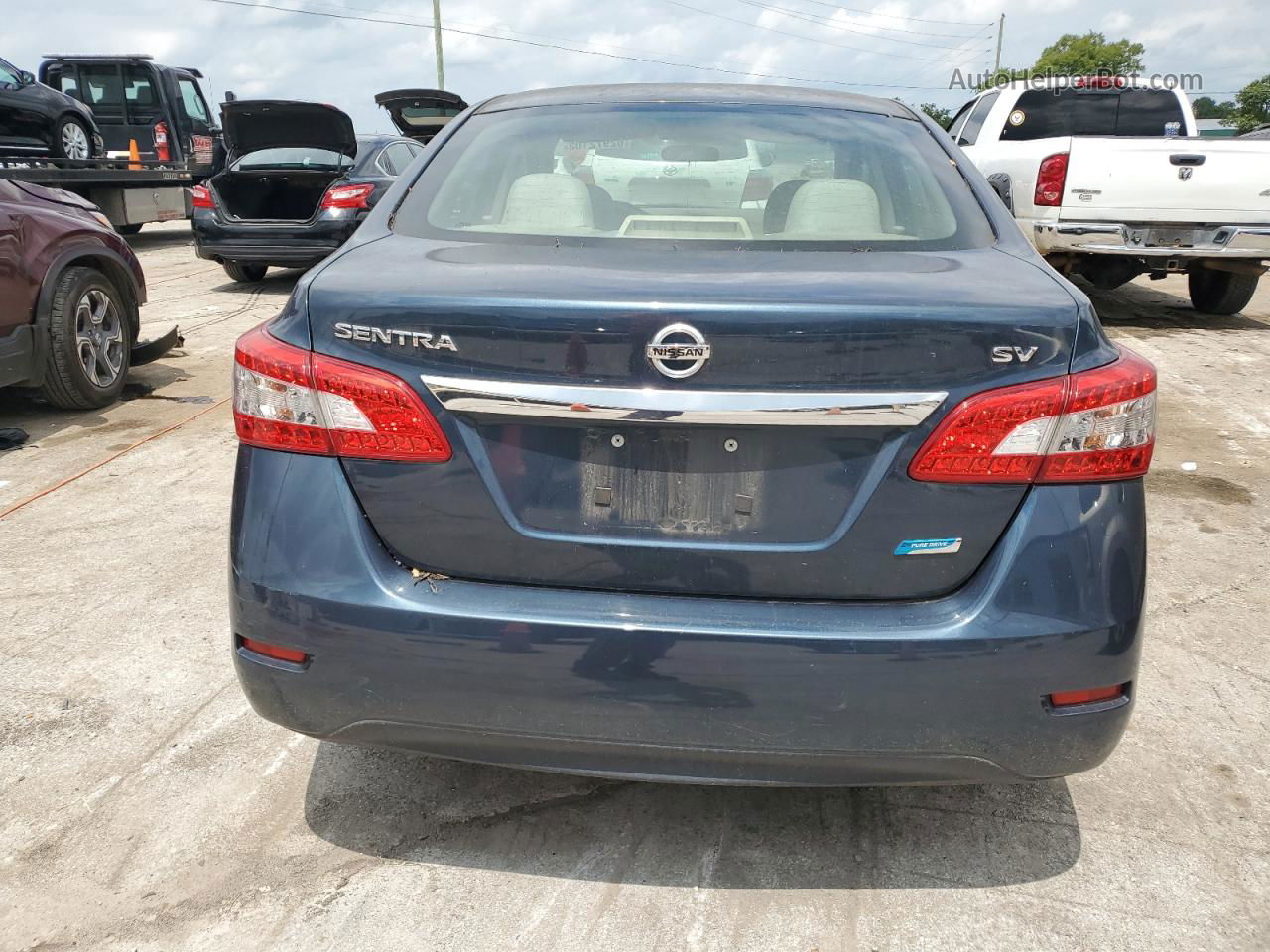 2014 Nissan Sentra S Blue vin: 3N1AB7AP0EL683544