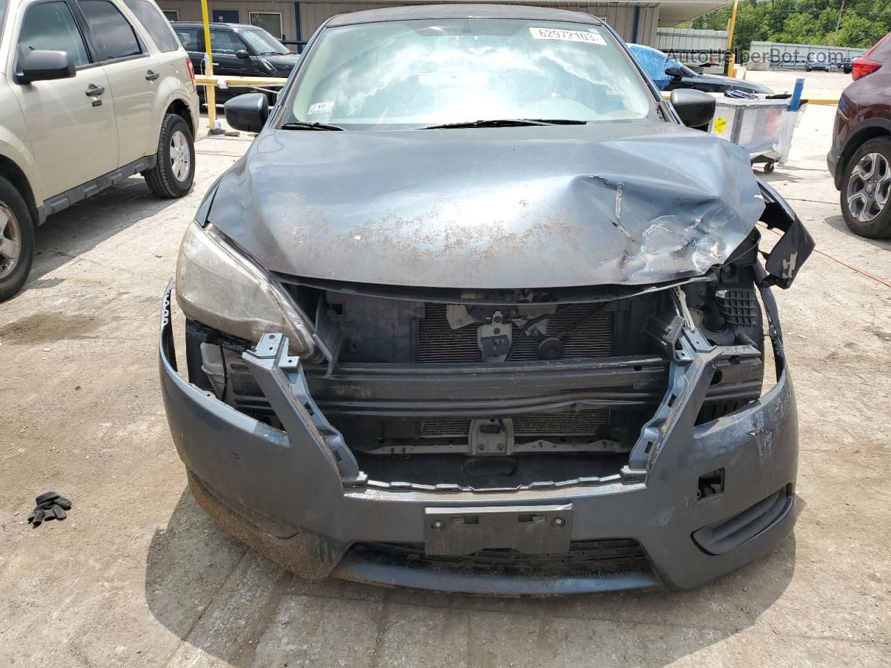 2014 Nissan Sentra S Синий vin: 3N1AB7AP0EL683544