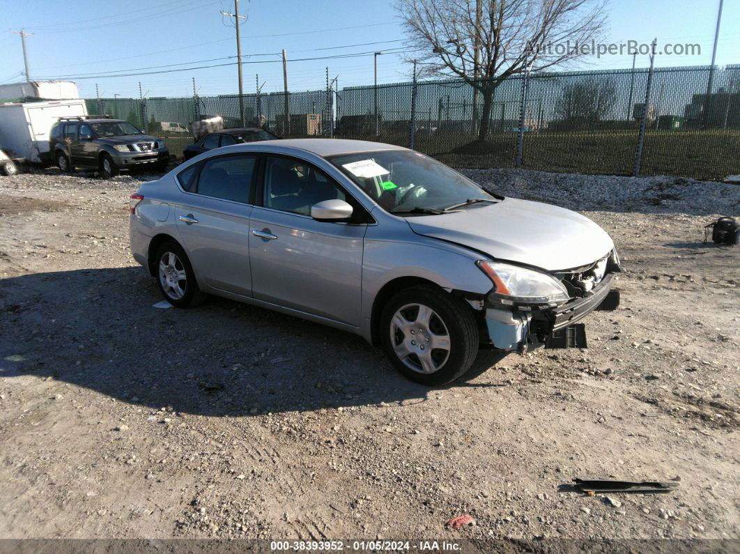 2014 Nissan Sentra Fe+ S/fe+ Sv/s/sl/sr/sv Silver vin: 3N1AB7AP0EY213176