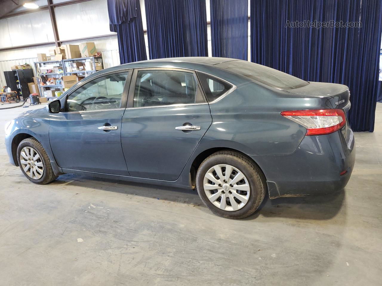 2014 Nissan Sentra S Blue vin: 3N1AB7AP0EY216062