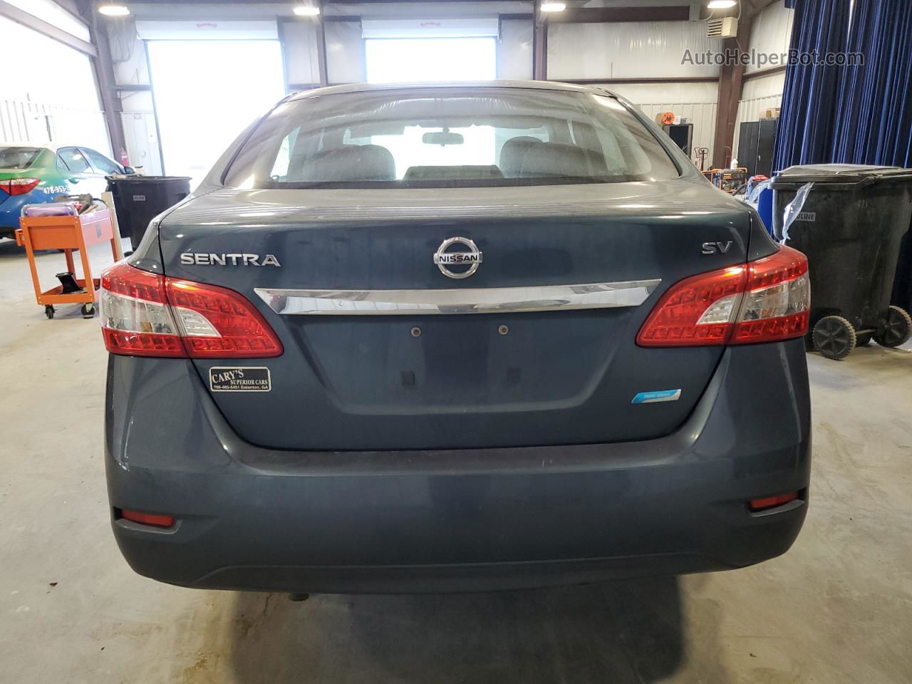 2014 Nissan Sentra S Blue vin: 3N1AB7AP0EY216062