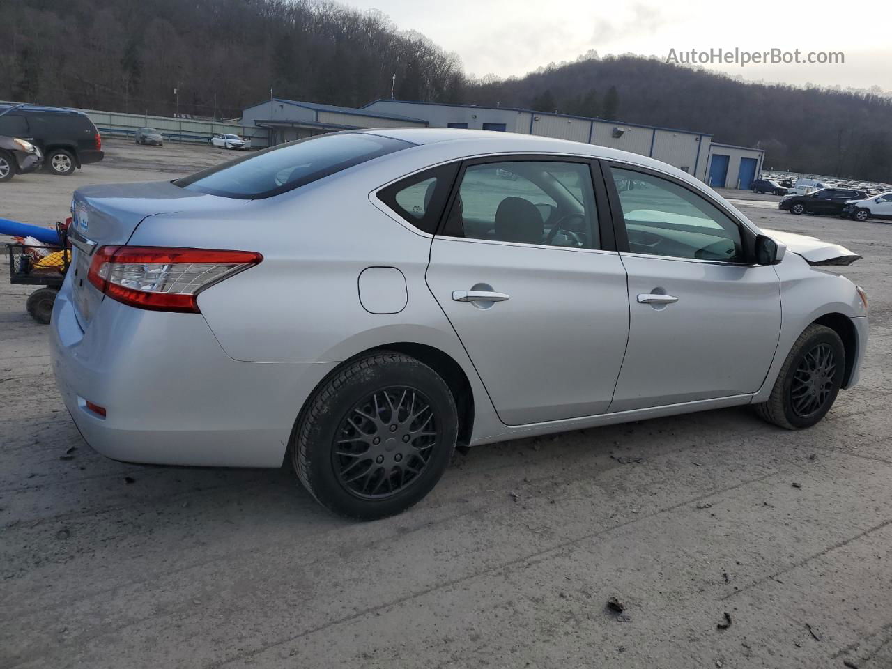 2014 Nissan Sentra S Silver vin: 3N1AB7AP0EY224405