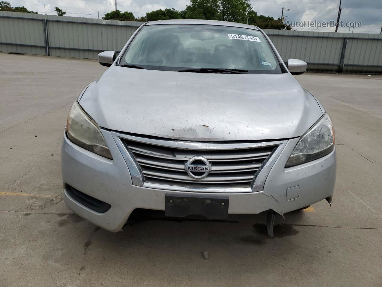 2014 Nissan Sentra S Silver vin: 3N1AB7AP0EY226316