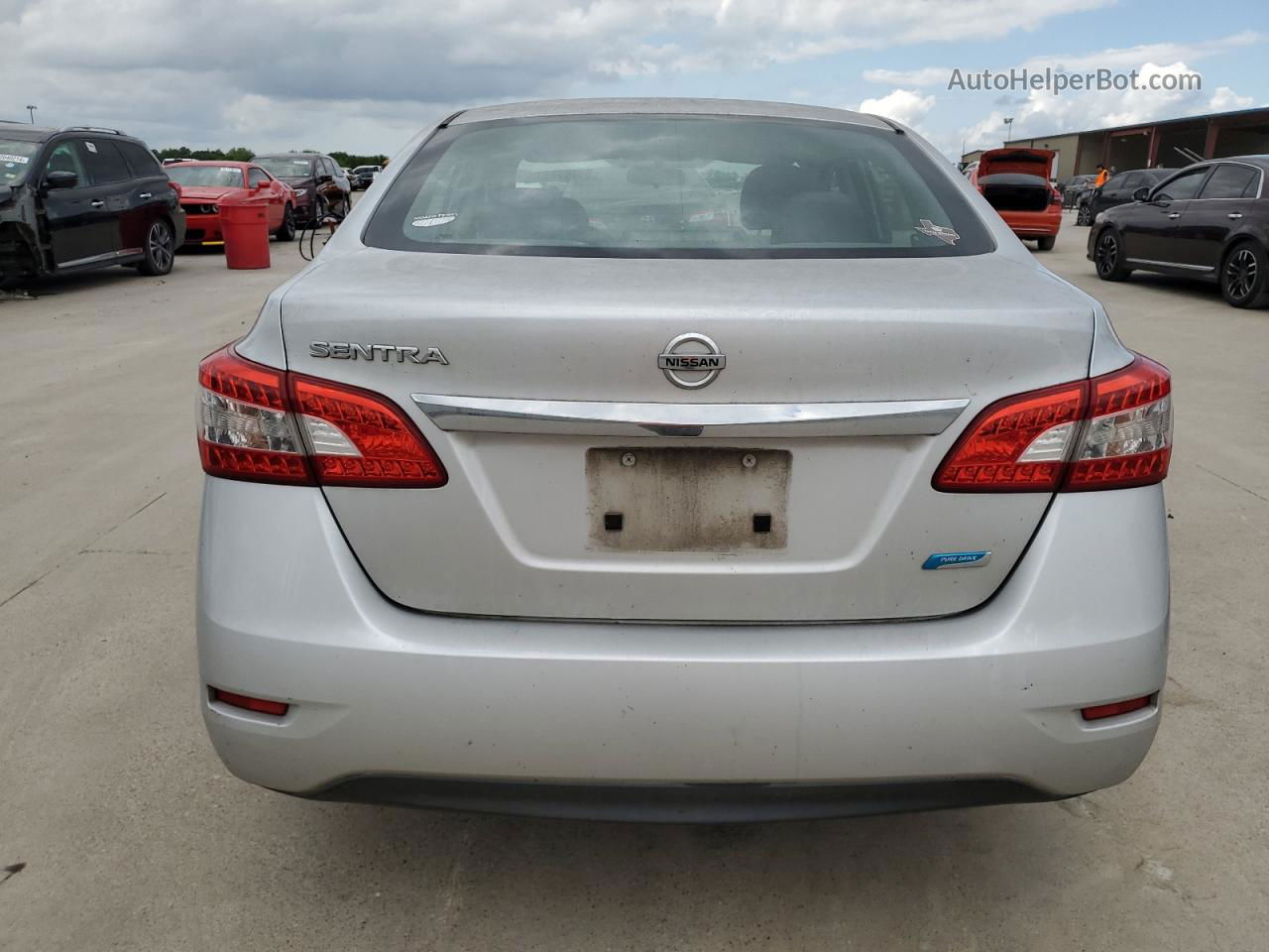 2014 Nissan Sentra S Silver vin: 3N1AB7AP0EY226316