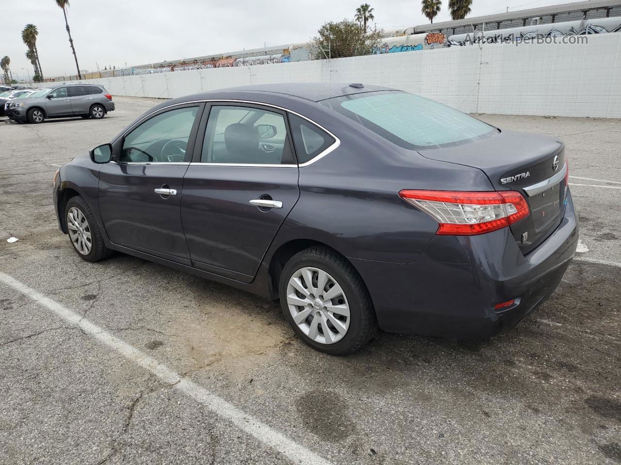 2014 Nissan Sentra S Серый vin: 3N1AB7AP0EY258876