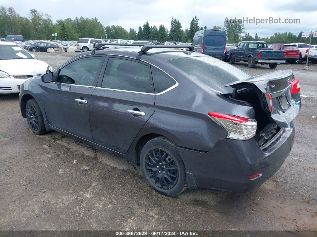 2014 Nissan Sentra Sv Gray vin: 3N1AB7AP0EY273524