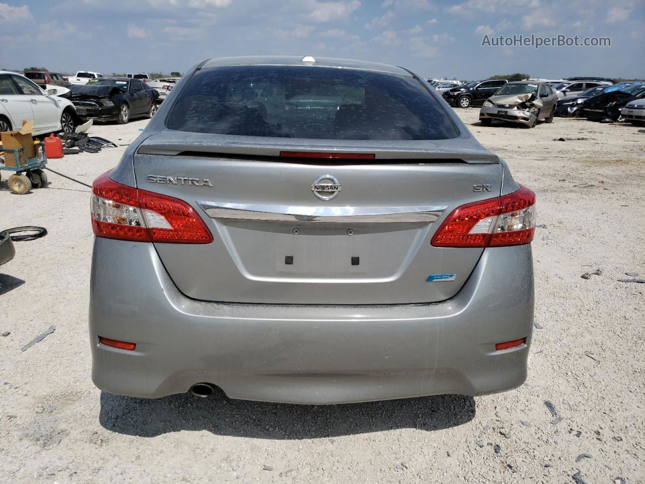 2014 Nissan Sentra S Silver vin: 3N1AB7AP0EY275726