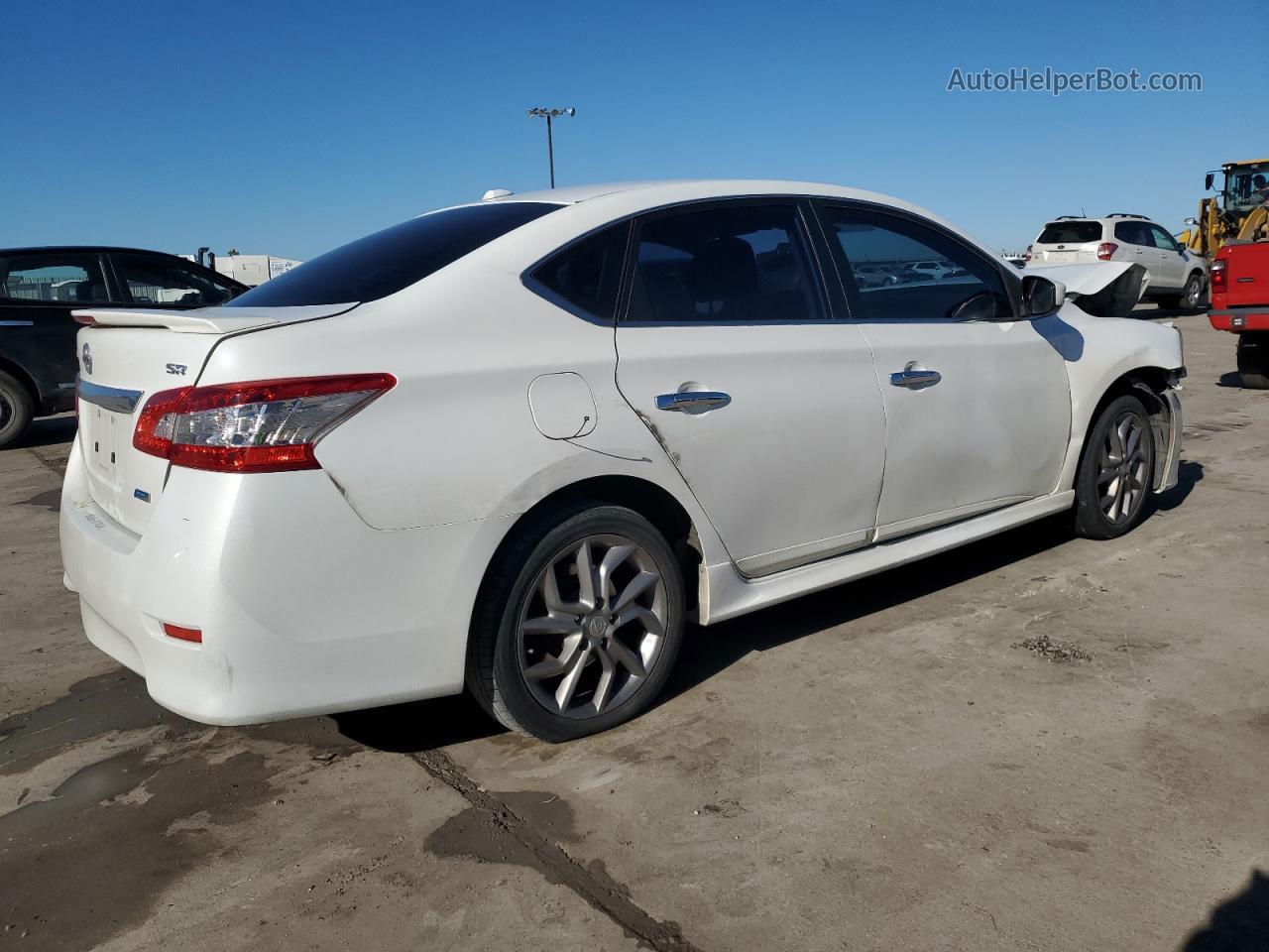 2014 Nissan Sentra S White vin: 3N1AB7AP0EY290338